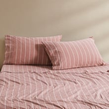 Zinnia Yarn-Dyed Washed Cotton Standard Pillowcases (Set of 2)